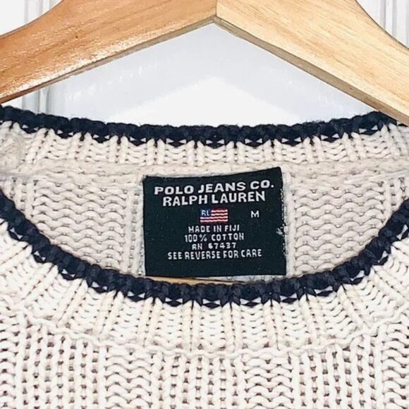 Vintage Polo Flag Sweater – 100% Cotton - Picture 5 of 5